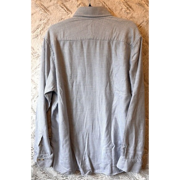 Robert Talbott Estate Shirt Mens XL Blue Plaid Button Down 100% Cotton - Picture 2 of 10